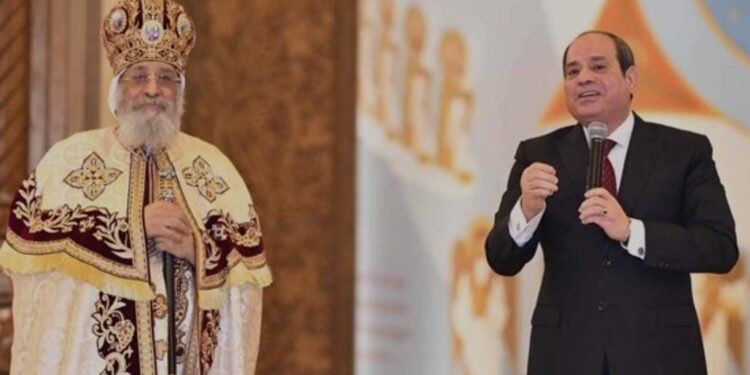 الرئيس يتحدث من قلبه فى يوم المحبة فى قداس عيد الميلاد المجيد