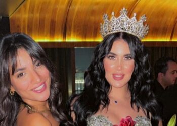 تاج من الذهب يزين رأس ايمي إيهاب فى عيد ميلادها