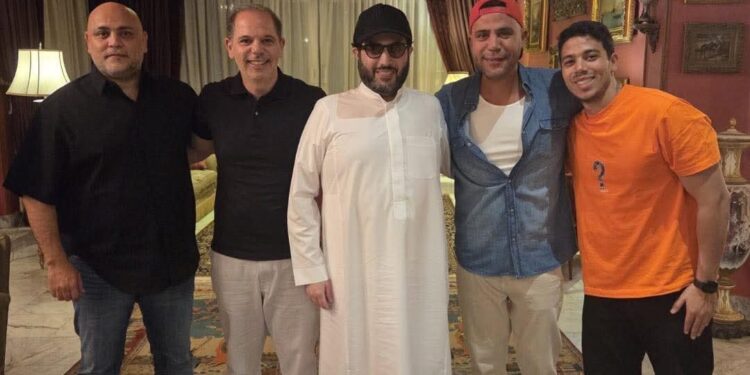 في أول زيارة لها إلي ماسبيرو المسلماني يستقبل هدي نجيب محفوظ قبيل افتتاح استديو نجيب محفوظ