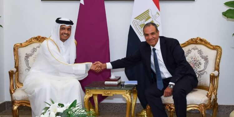 انعقاد أعمال الدورة السادسة للجنة العليا المصرية القطرية المشتركة بمدينة العلمين