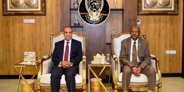 وزير الخارجية يلتقي وزير الخارجية والتعاون الدولي السوداني