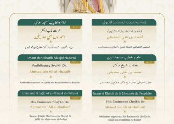 خطيبي الجمعة في الحرمين الشريفين ليوم 25 ربيع الآخر 1447هـ