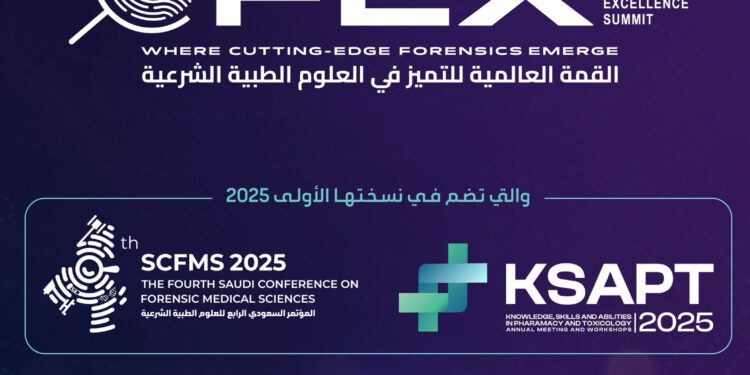 “التطور في علوم الأدلة الجنائية” و”المخدرات المستجدة” ضمن أبرز محاور القمة العالمية للتميّز في العلوم الطبية الشرعي (GFEX 2025)