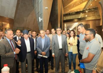 “فودة والنجار” يتفقدان قاعات العرض ومناطق استقبال الزوار بالمتحف المصري الكبير