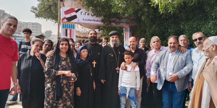 بالصور.. مظاهر الوحدة الوطنية بأبونمرس الجيزة