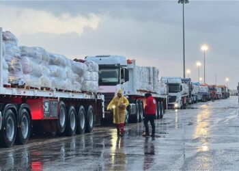 بسبب الطقس السيئ.. الهلال الأحمر المصري يدفع بأكثر من ألفي خيمة ومستلزمات إلى غزة