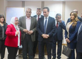 الكاتب احمد المسلماني رئيس الهيئة الوطنية للإعلام وأعضاء مجلس إدارة الهيئة الوطنية للإعلام في زيارة لأكاديمية ماسبيرو