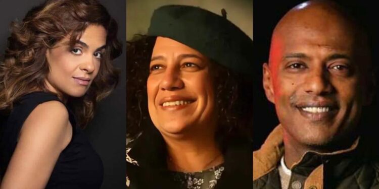 سماء إبراهيم وأمير صلاح الدين ويارا جبران أعضاء لجنة تحكيم أفلام الورش بمهرجان أسوان