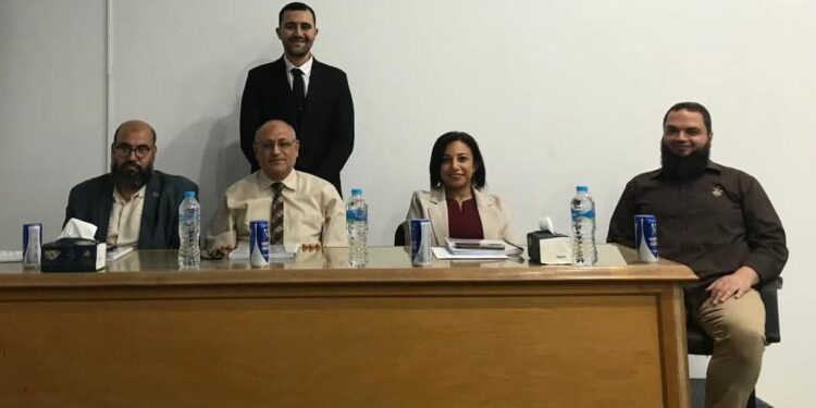 نهى العماري تناقش رسالة ماجستير بهندسة عين شمس