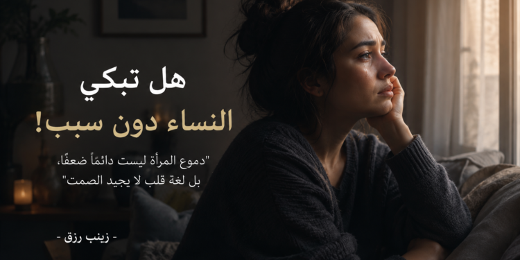 زينب رزق تفكر معكم وتقرأ لكم: هل تبكى النساء دون سبب!