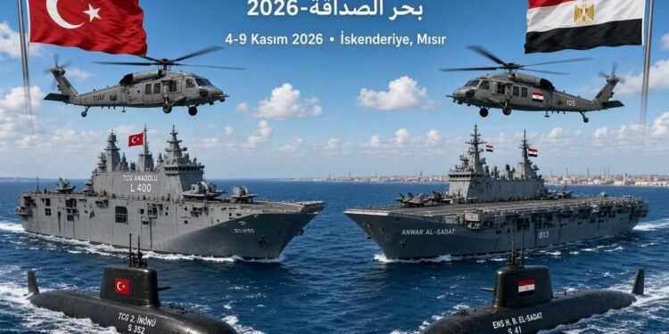 انطلاق مناورات «بحر الصداقة 2026» بين مصر وتركيا بالإسكندرية 4 _9 نوفمبر المقبل